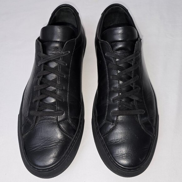 Common Projects Men's Original Achilles Low Black Leather Sneaker US 8 EUR 41 - Picture 8 of 11